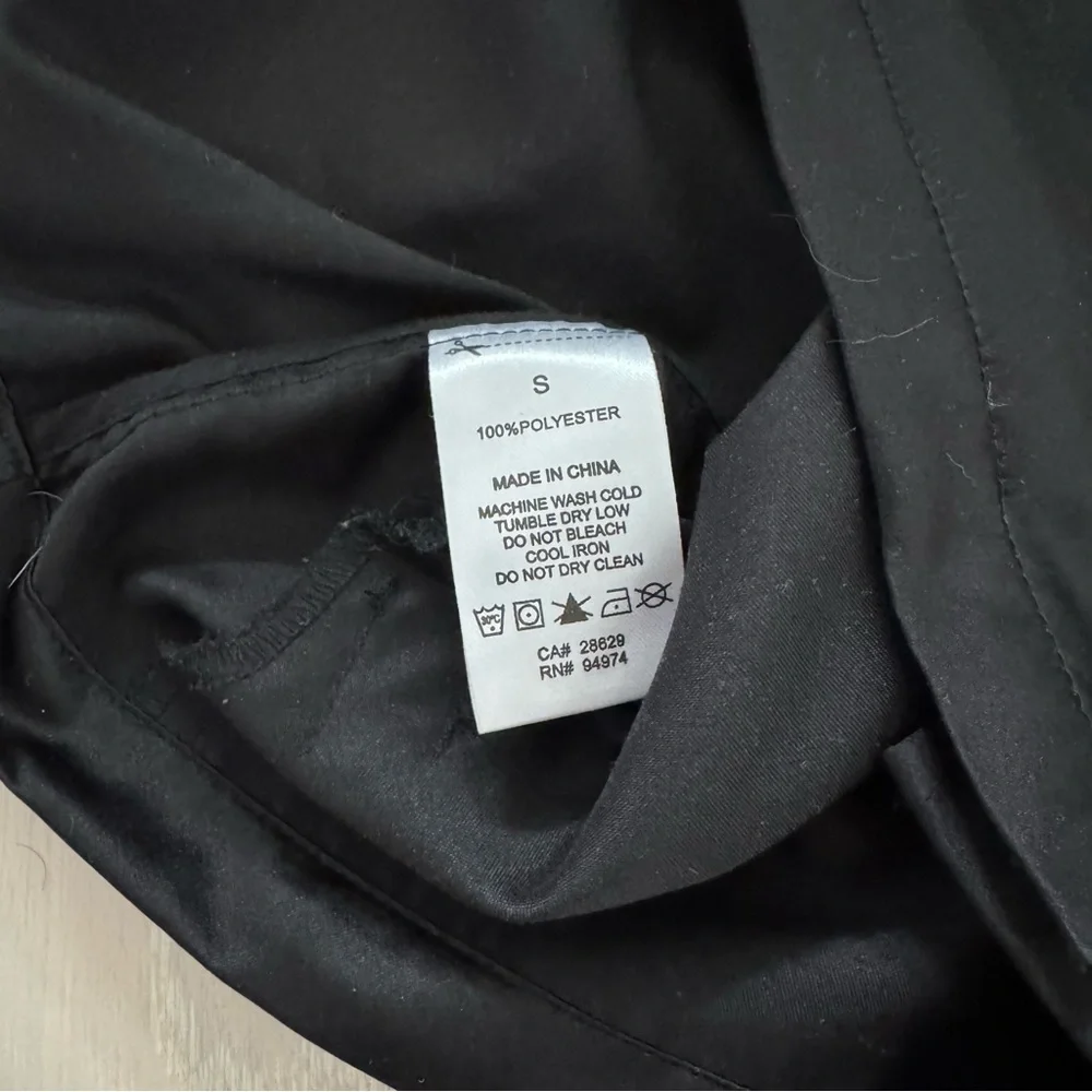 Stussy Black Satin Coaches Jacket with Snap Closure - Size Small - Picture 5 of 6